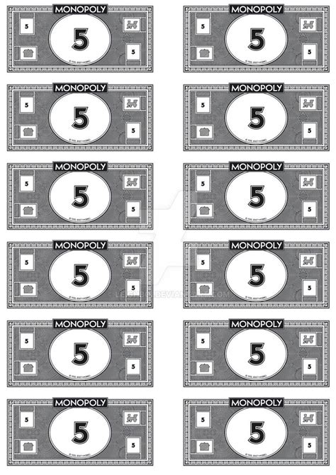 Monopoly Money Printable 5