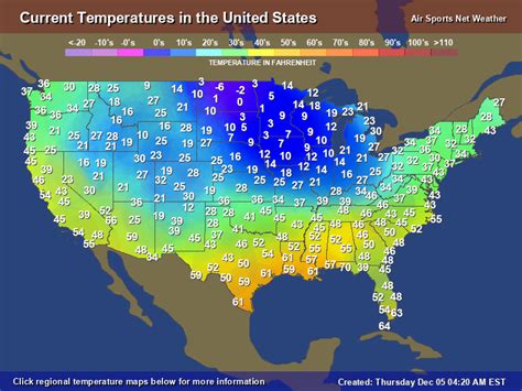 Arizona Map With Weather Temperatures