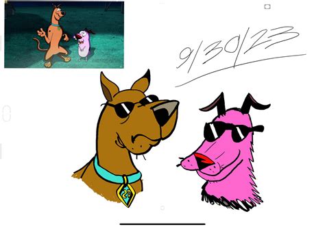 Scooby Doo and courage the cowardly dog fanart by xxisaacRamirez2007xx on DeviantArt