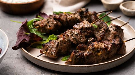 Spiced Honey Mint Lamb Skewers Recipe