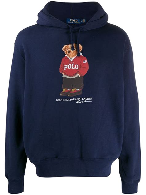 Polo Ralph Lauren Polo Bear Hoodie - Farfetch | Bear hoodie, Polo bear ...