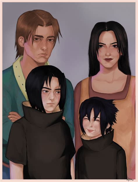 the Uchiha's family portrait by heykerru on DeviantArt