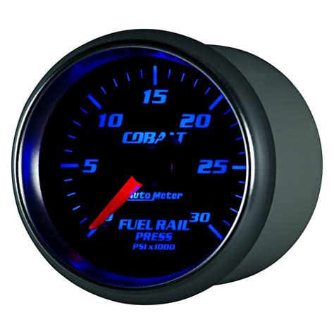 Auto Meter® 6186 - Cobalt Series 2-1/16" Fuel Rail Pressure Gauge, 0 ...