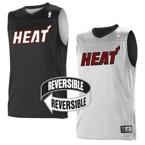 Custom Team NBA Miami Heat Adult Reversible Jersey