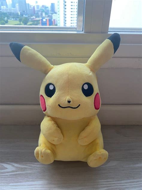 Pikachu plushie, Hobbies & Toys, Toys & Games on Carousell