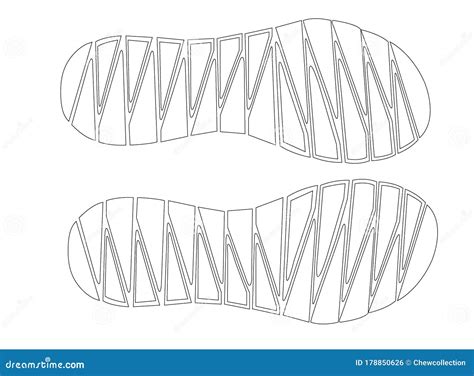 Shoes Outsole Pattern Sample3 Stock Vector - Illustration of shoes ...