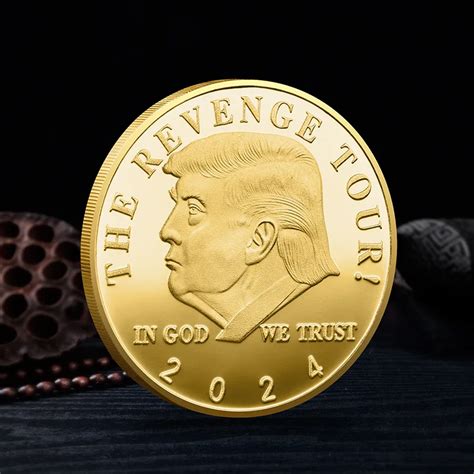 2024 President Donald Trump Silver Gold Plated Eagle Commemorative Coin ...