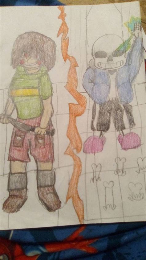 Undertale *chara vs sans* by sonment220 on DeviantArt