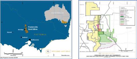 The Kirkland Lake Fosterville Gold Mine is approximately 20 km east of... | Download Scientific ...