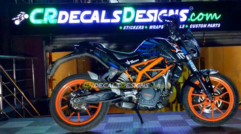 Buy CR Decals KTM DUKE 125/200/390 Custom Decals/ Wrap/ Stickers Full Body ROK ON Edition Kit ...