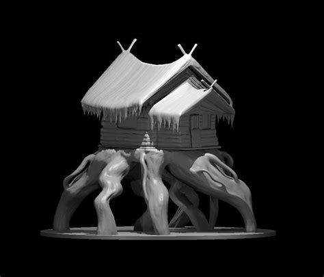 Baba Lysaga's Creeping Hut Miniature Model for D&D - Etsy Australia