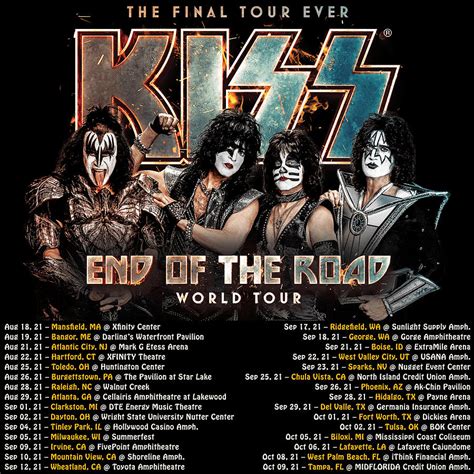 Kiss The Final Tour Ever End Of The Road 2021 Tour Dates Dr11 Digital Art by Danisa Roreo ...