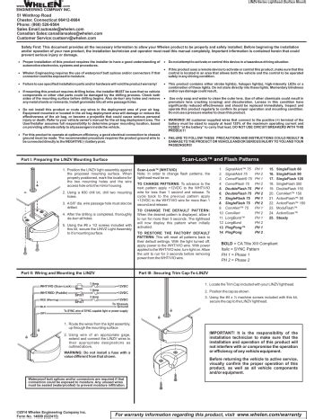 Whelen LINSV2*X Installation Guide | Manualzz