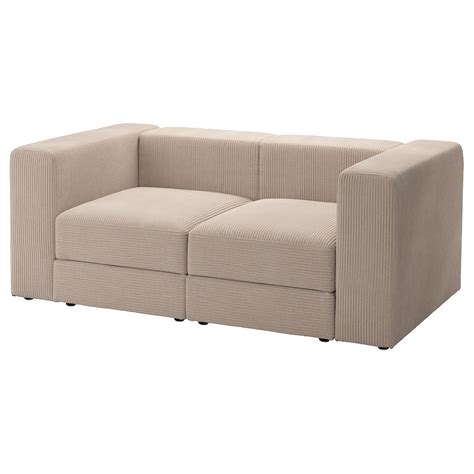 JÄTTEBO modular loveseat, Samsala gray-beige - IKEA