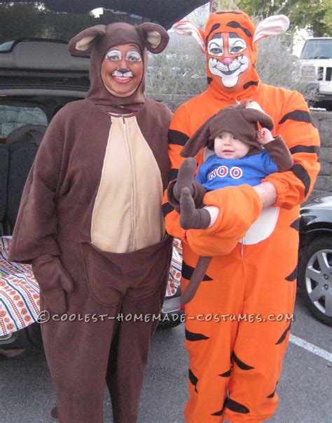 Tigger, Kanga and Roo Family Group Costume: An Epic Tail