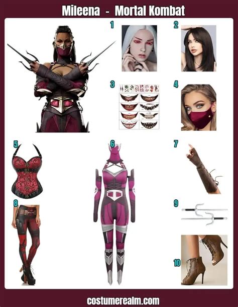 How To Dress Like Mileena Guide For Cosplay & Halloween