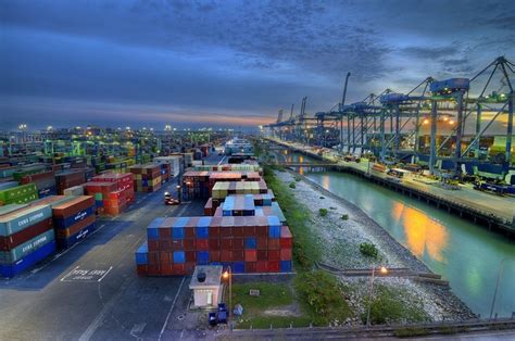 insider's view of a busy container port at Klang | Port klang, Places ...