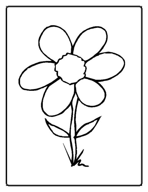 Flower Coloring Pages To Print - Flower Coloring Page