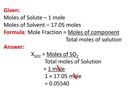 PPT - Mole Fraction PowerPoint Presentation - ID:2364631