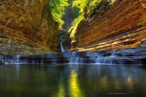 Waterfalls At Watkins Glen State Park Photograph by Wayne Moran