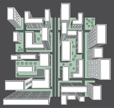 City drawing top view in vector 25770795 Vector Art at Vecteezy