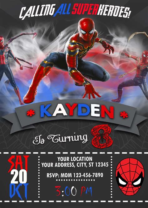 Spider-Man Birthday Party Invitation | Amazing Invite