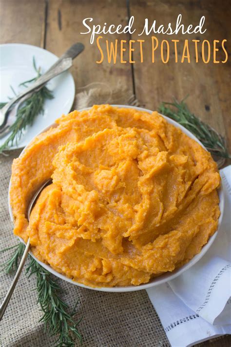 Spiced Mashed Sweet Potatoes (Healthy + No Sugar!) | fANNEtastic food