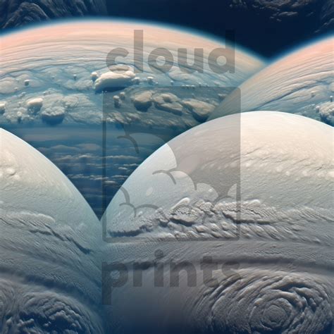 Uranus Clouds Digital Paper Seamless Patterns, Planet Art, Blue Prints Outer Space Theme ...