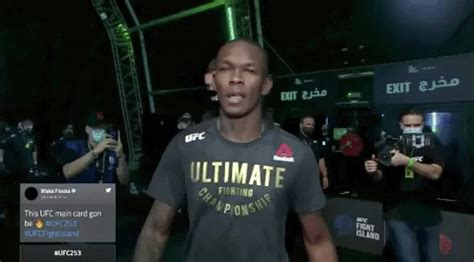 Trending GIF sports sport mma ufc izzy walk out israel adesanya 253 ufc253 adesanya ufc 253 last ...