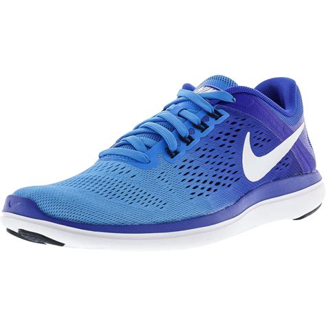 Nike - Nike Women's Flex 2016 Rn Blue Glow / White Racer Midnight Navy Ankle-High Running Shoe ...