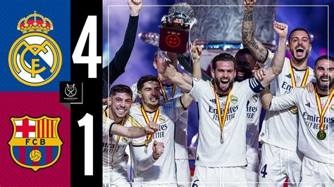 Real Madrid 4-1 FC Barcelona | HIGHLIGHTS | Spanish Super Cup final ...