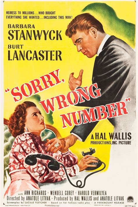 Sorry, Wrong Number (1948) - Posters — The Movie Database (TMDB)