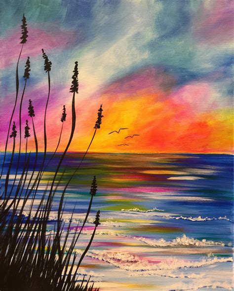 Serene Sunrise - Pinot's Palette Painting