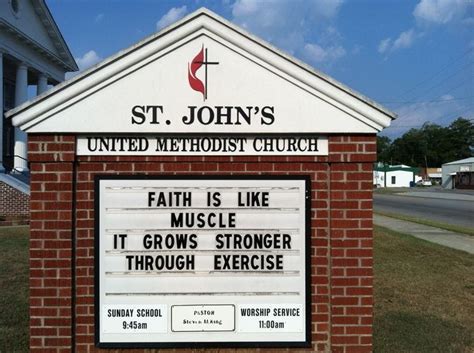 How does faith grow? | Funny church signs, Church sign sayings, Church signs