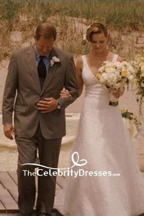 Katherine Heigl White Wedding Dress In Movie '27 Dresses' - TheCelebrityDresses