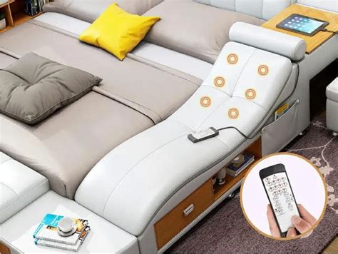 Smart Leather Bed With Storage With Message Function Bed With Usb Luxury Modern Bedroom Sets ...