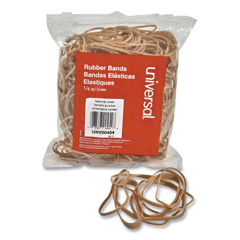 Universal Rubber Bands, Size 54 (Assorted), Assorted Gauges, Beige, 4 oz Box -UNV00454 - Walmart ...