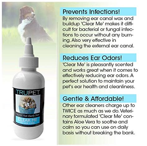 Dog and Cat Ear Cleaner Solution - Clear Me: Pet Ear Care (4oz) - All ...