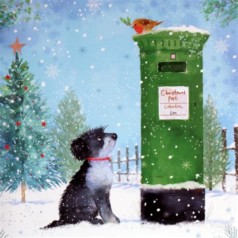 Irish Christmas Post Box Card (pack of 20) ☘ Totally Irish Gifts