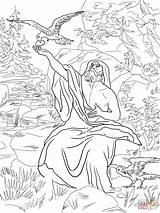 Elijah Fed By Ravens coloring page  Free Printable Coloring Pages sketch template