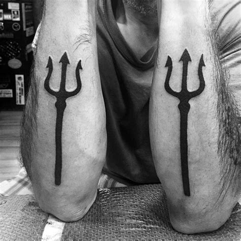 40 Trident Tattoo Designs For Men - Neptune Ink Ideas