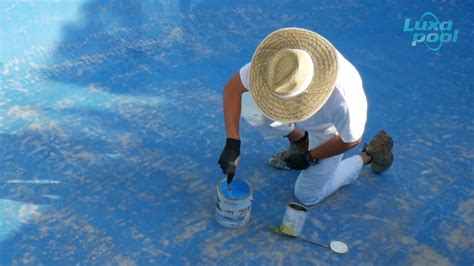 How to paint your pool with LUXAPOOL Epoxy Pool Paint - Painting the Pool - YouTube