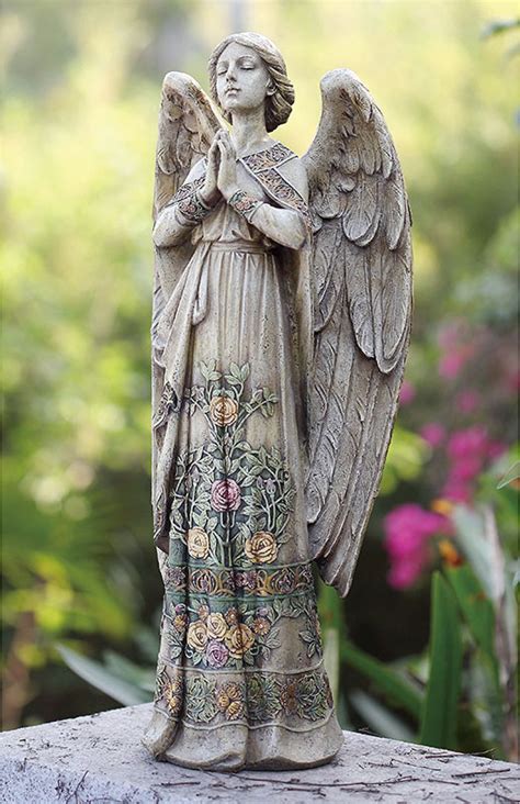 Indoor and Outdoor Statuary: Praying Angel Garden Statue