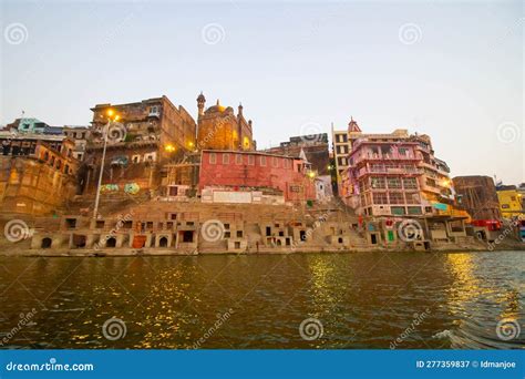 Ganges river stock image. Image of ghats, indian, architecture - 277359837