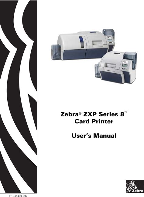 Zebra Printer 8 Users Manual ZXP Series 8™ Card User's (en)