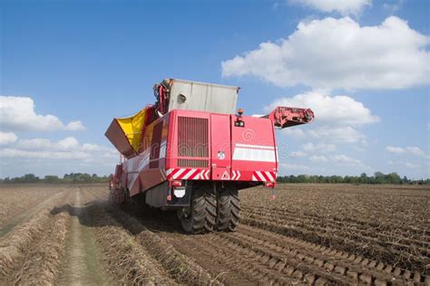 Potato harvester stock image. Image of equipment, soil - 259083037