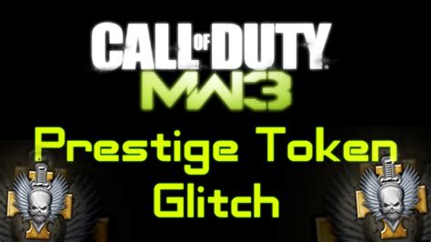 MW3: *NEW* Prestige Token Glitch - YouTube