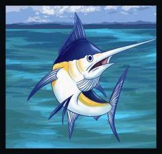 How to Draw a Marlin, Step by Step, Fish, Animals, FREE Online Drawing ...