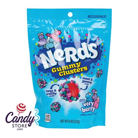 Nerds Gummy Clusters Very Berry 6ct Pouches - CandyStore.com