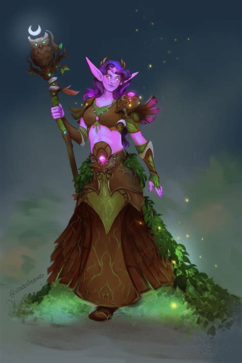 Nordrassil Druid, Vlada Monakhova on ArtStation at https://www.artstation.com/artwork/4bAYDn ...